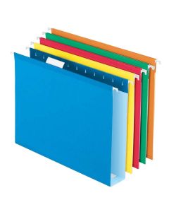 4152 1/5 TEA Pendaflex Reinforced Hanging File Folders Teal Letter Size 1/5 Cut 25/BX 