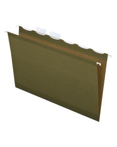 Pendaflex Reinforced Hanging File Folders, Large Format Standard Green 25 Box