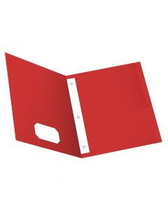 Oxford Twin Pocket Folder with Fasteners, Red