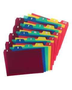 3 X 5 Inches Index Card Dividers, Alphabetical Tabbed Index Cards