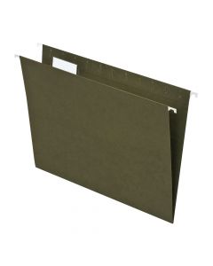 1/5 Cut Black 25/BX 81605 Pendaflex Recycled Hanging Folders Letter Size 