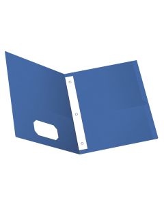 Oxford Twin Pocket Folders with Fasteners, Letter Size, Royal Blue