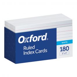 Oxford Ruled Index Cards - OXF7321CHE 