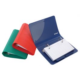 Oxford® Poly Index Card Binders, 3 x 5, Assorted, No Color Choice, 2 each