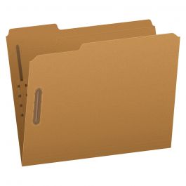 Heavy-Duty 14pt Goldenrod File Folders, Letter Size, 2 Fasteners - Box Of 50 (For Shelf Filing)