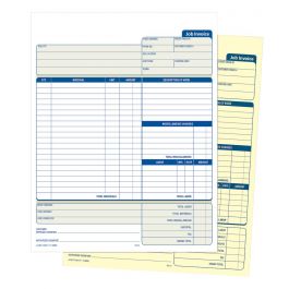 Adams Job Invoice Unit Set, 2-Part, Carbonless, 100/PK