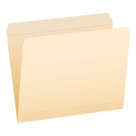 Pendaflex Reinforced Manila File Folders - Letter Size With Straight Cut Tabs, 100-Pack Box