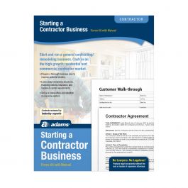 Adams Starting A Contractor Business, Forms and Instructions