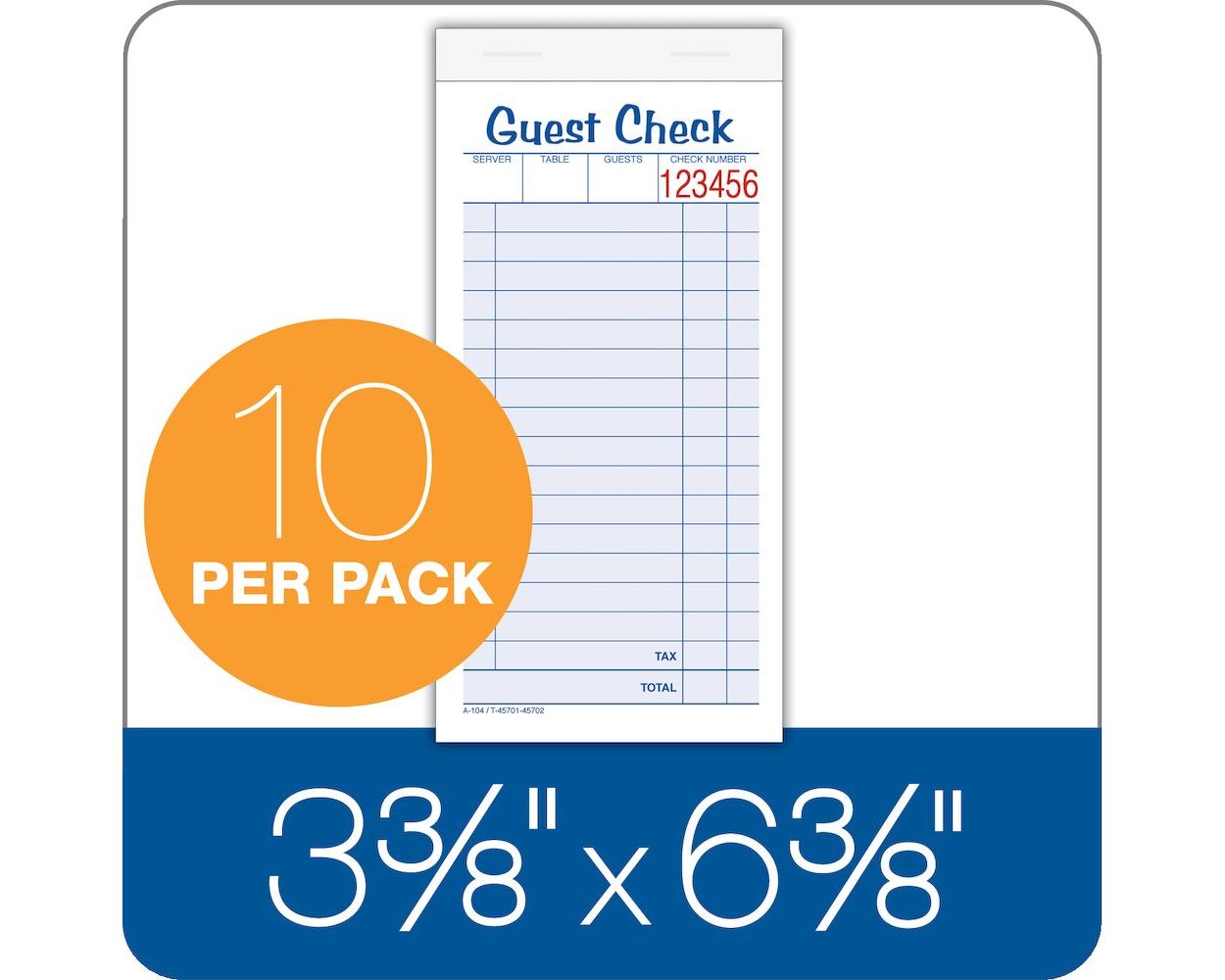 Blocchetti Controlli Adams, 2 Parti, Senza Carbone, Bianco/giallo, 50 Fogli Per Blocchetto, Confezione Da 10 - Per Ristoranti E Bar - Foto 12