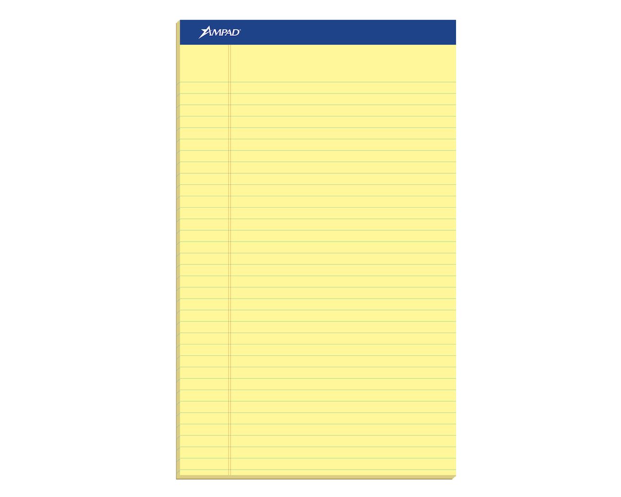 Wholesale Writing Pads: Discounts on Ampad Basic Slot - perforated Pads - Legal TOP20280