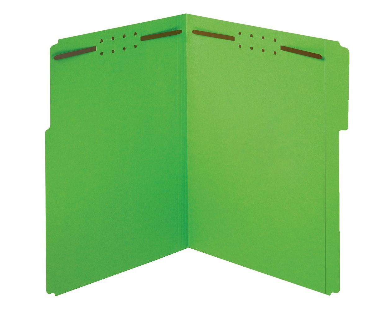 Buy Business Source Green Letter Size Leatherette Two-Pocket Folders with Prong  Fasteners - 25pk (BSN78509)