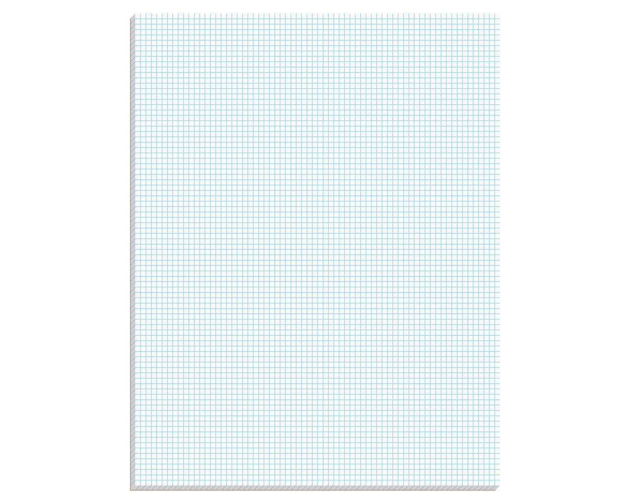 8.5 x 11 Inches, Glue Binding, Quad Ruled Double Sided Graph Paper Pad Pack  of 2 – Cadmus Pro
