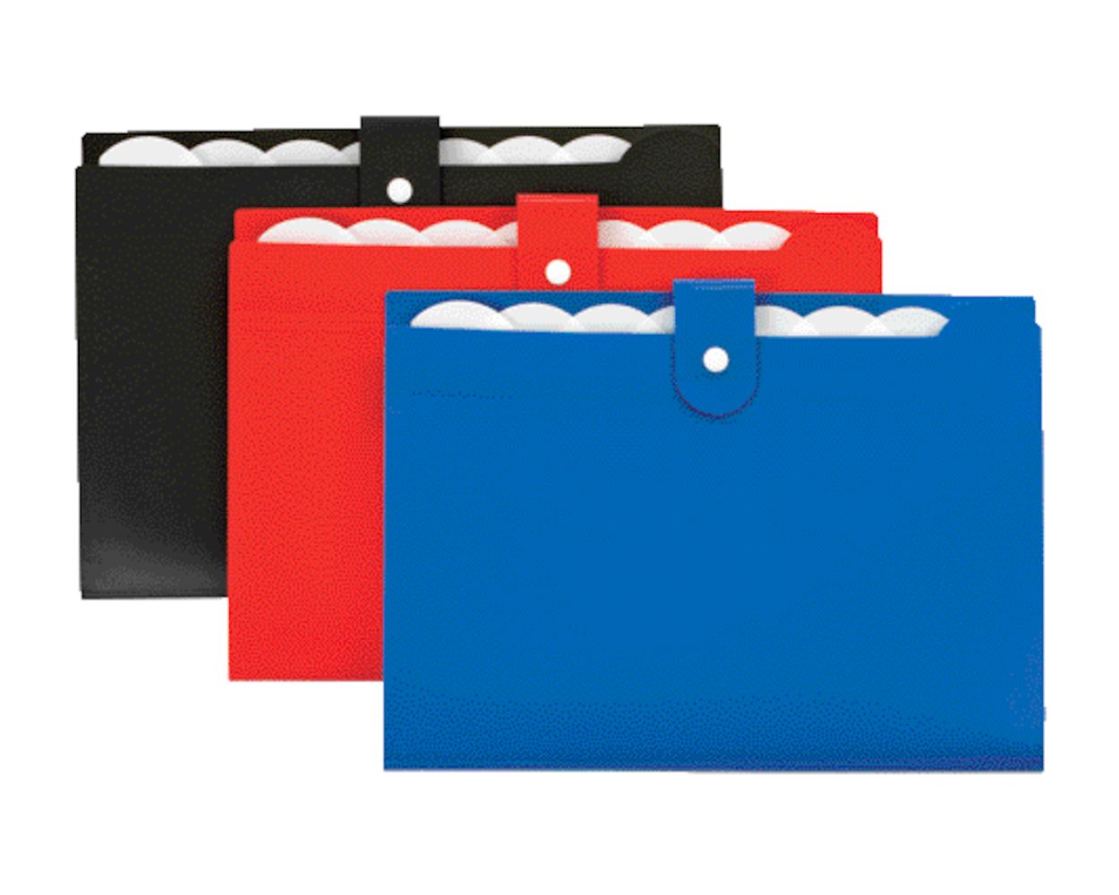 7 Pocket Open Top Expanding File Snap Assorted