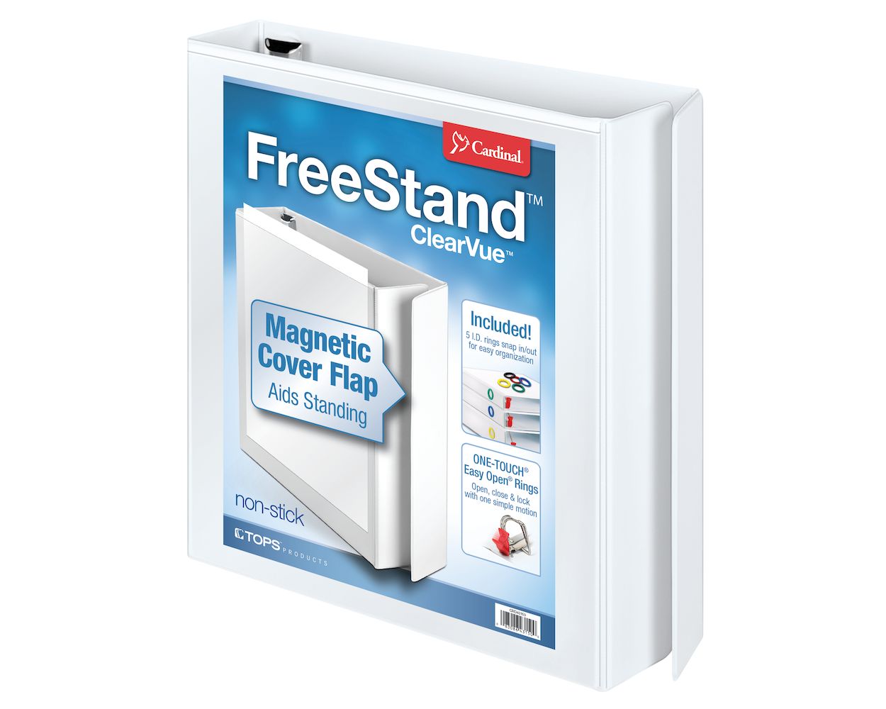 Wholesale Slant Ring/D-Ring View Binders: Discounts on FreeStand Easy Open Slant-D Ring Binder CRD43110