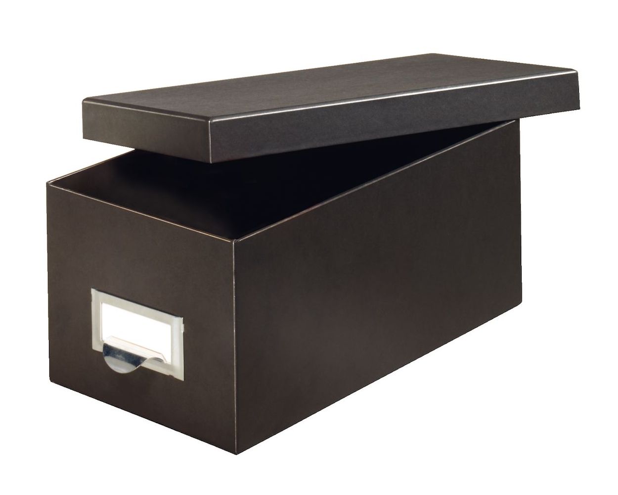 Details about   Steel Hinged Card File Box 5" × 8" × 12" Holds Over 1,500 Cards New Black