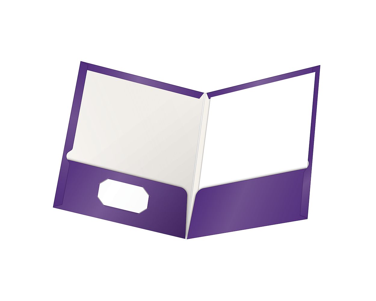 Textured Paper Letter Size Oxford Twin-Pocket Folders Holds 100 Sheets Purple 8-1/2 x 11 New 57514EE Box of 25 