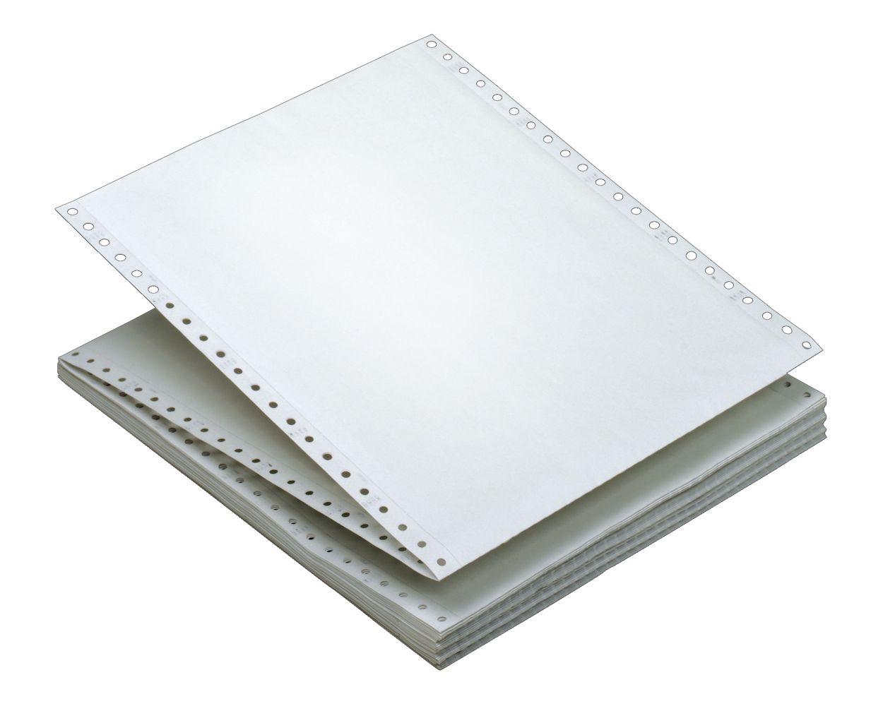 Computer Paper Plain, white, Ream Margins, 2-part carbonless, 15 lb, 1650  SH/CTN