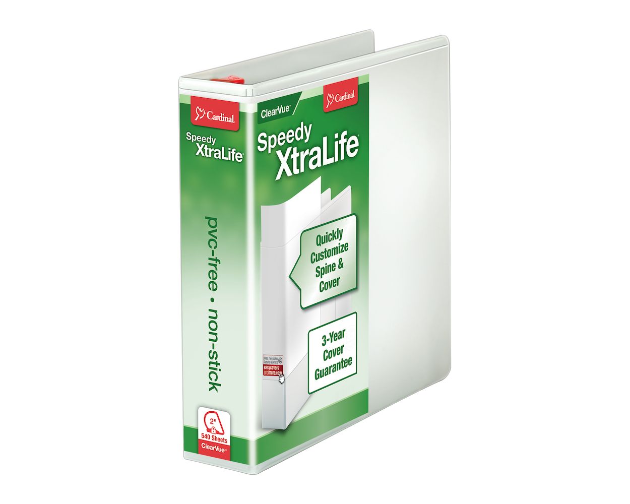 Wholesale Slant Ring/D-Ring View Binders: Discounts on Cardinal White Speedy XtraLife Slant-D Binder CRD59120