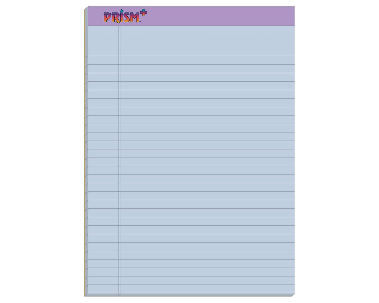TOPS Prism Plus 100% Recycled Legal Pad 12 Pads per Pack 50 Sheets per Pad Legal/Wide Rule Perforated Green 8-1/2 x 11-3/4 Inches 63190 