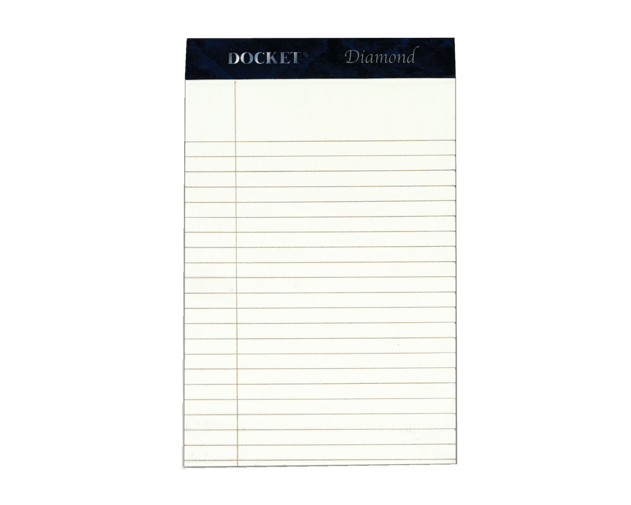 Wholesale Writing Pads: Discounts on Docket Diamond Premium Stationery Tablet, 5" x 8", Perforated, Ivory, Narrow Rule, 50 SH/PD, 4 PD/BX TOP63982