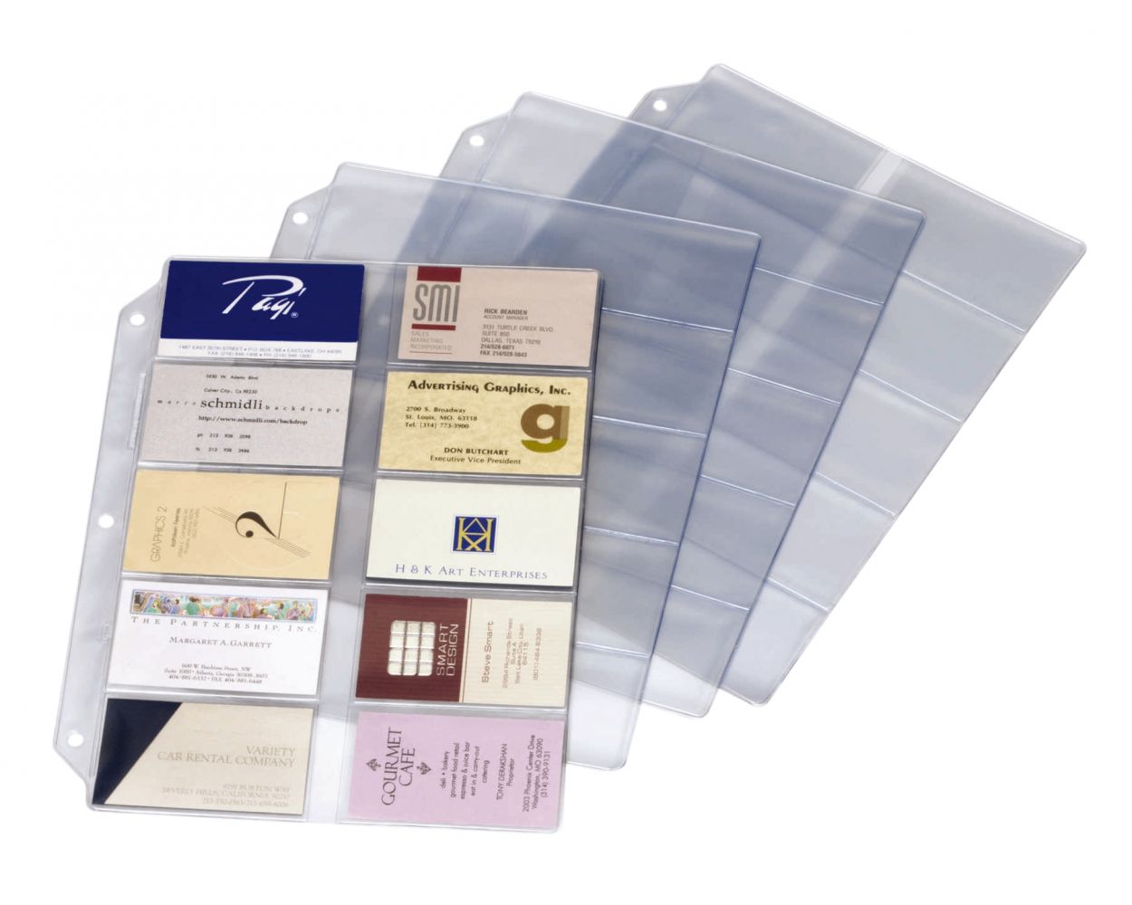 Cardinal Business Card Refill Page, 10/PK
