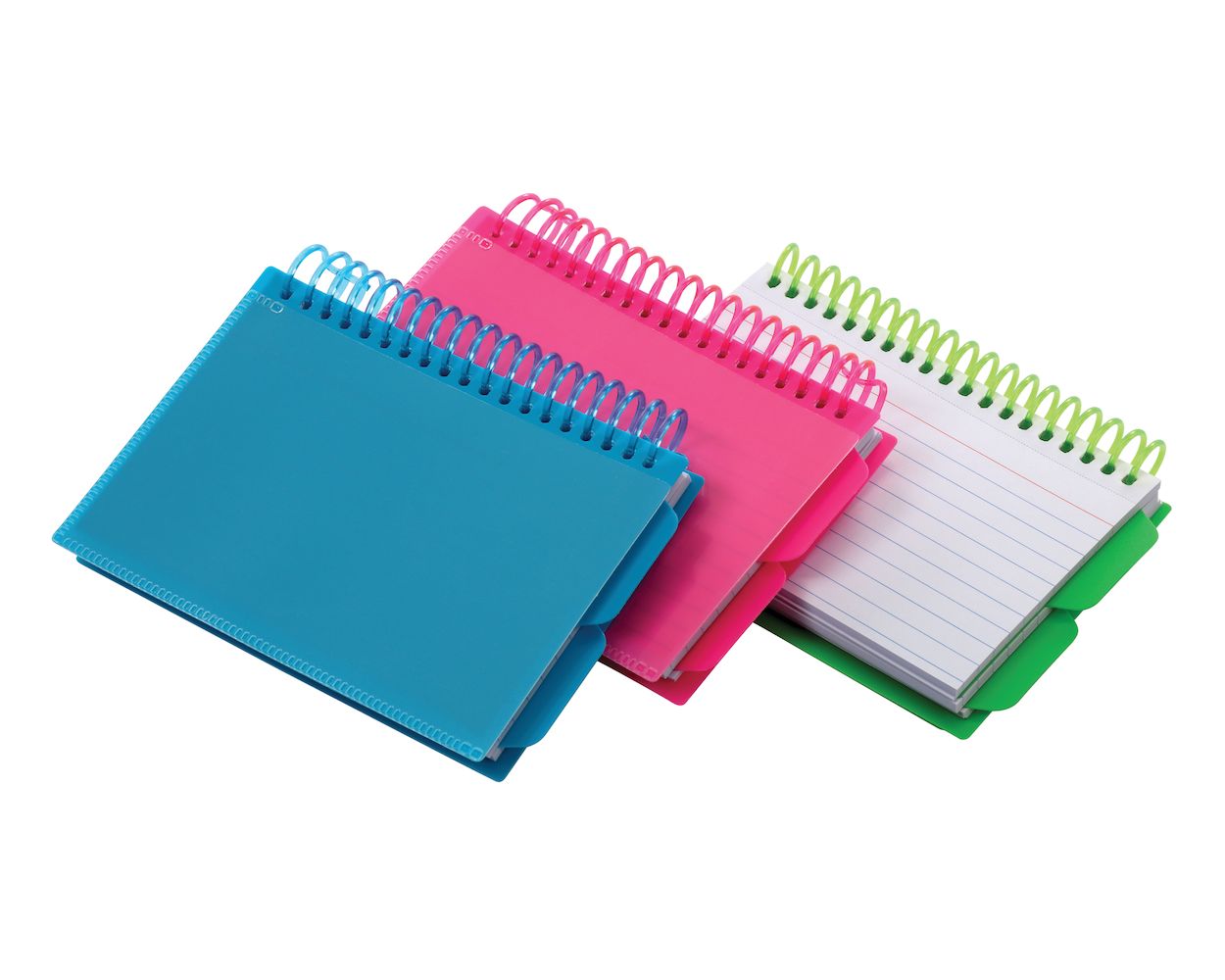 Spiral Index Cards with Poly Covers, 3