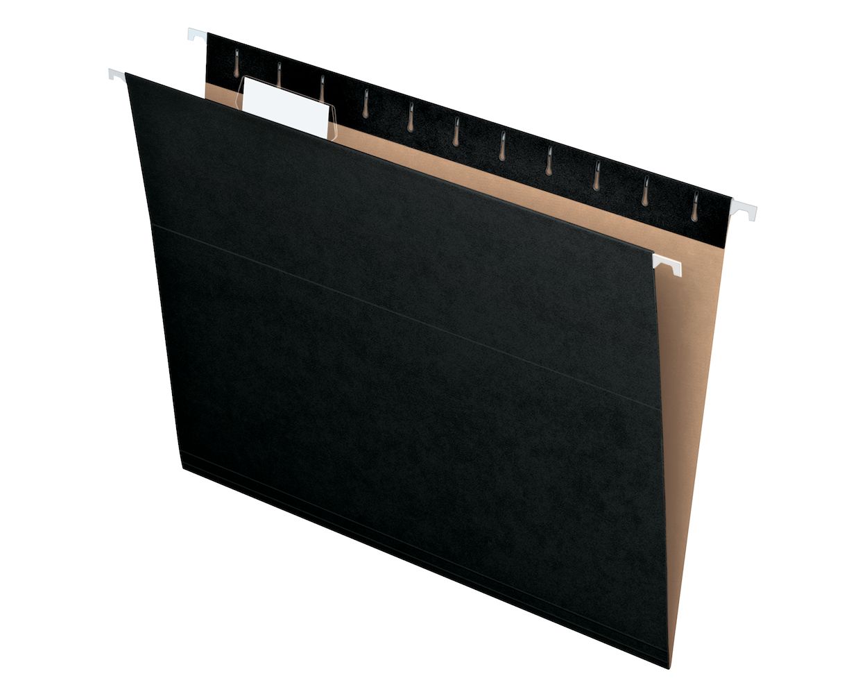 Black Letter Size Pendaflex Recycled Hanging Folders 1/5 Cut 81605 25/BX 