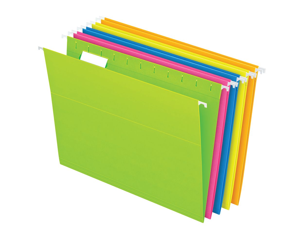 24/pk Letter 3 Tab Positions Glow Assorted Letter Pendaflex File Folder 