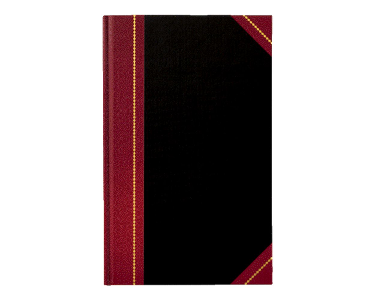 Adams« Account Journal, Black Cover, Maroon Spine, 11-5/8" x 7-1/4", 300 Pages, ABFARB711J30-BULK