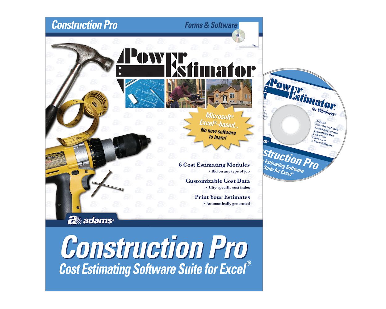 Wholesale Service & Repair: Discounts on Adams PowerEstimator: Construction Pro Estimating Software, CD Version ABFALB503SW