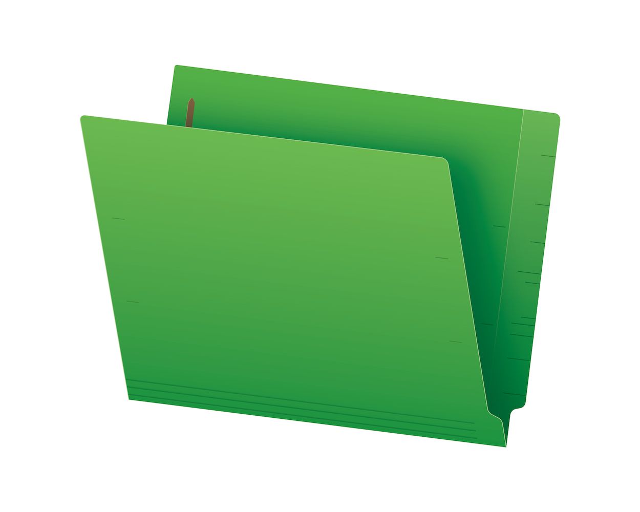 Pendaflex® Color End-Tab Fastener Folders, Letter Size, Green, Straight  Cut, 50/BX