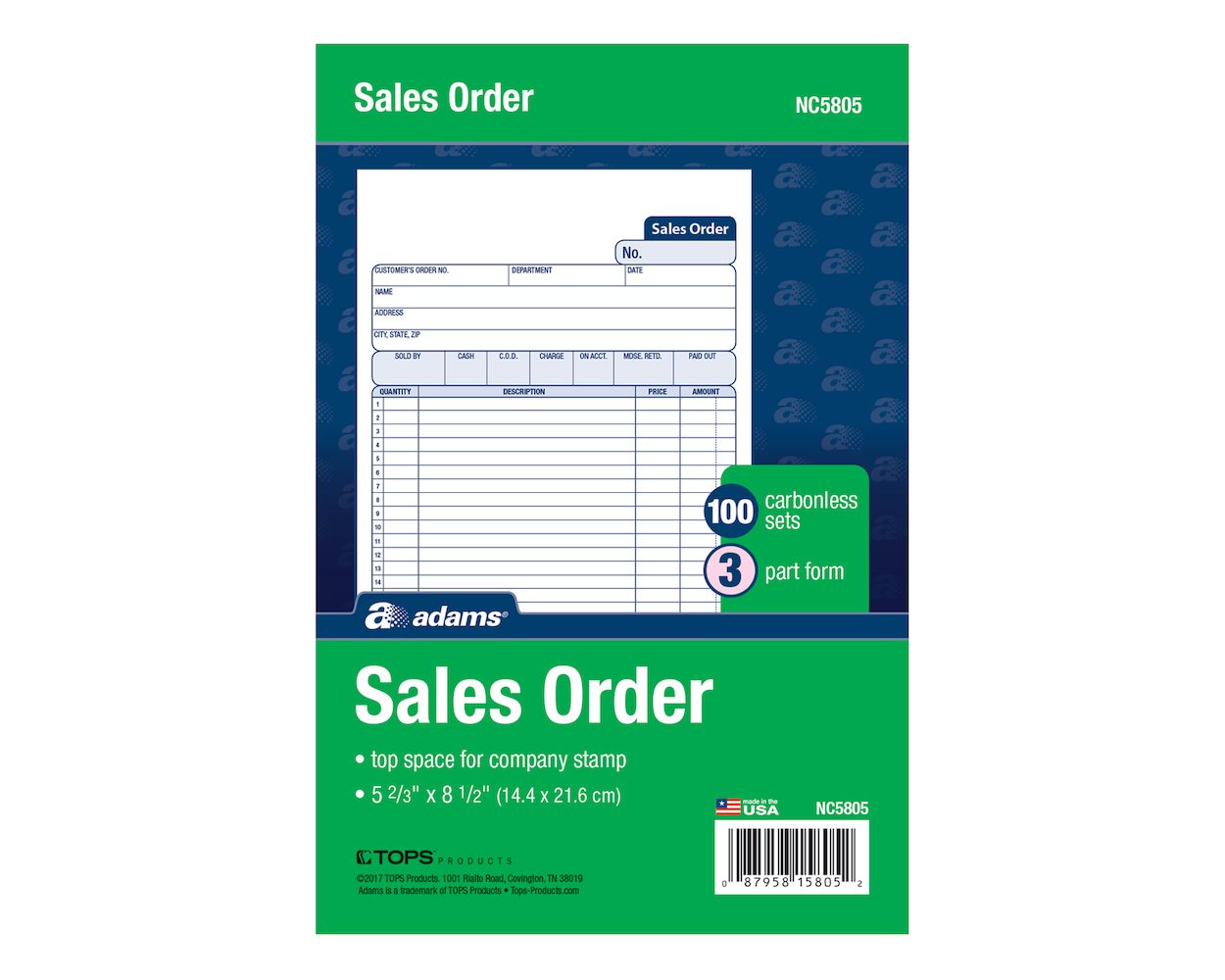 Sales Order Book 33 Triplicate Ms Carbonless 3 Copy'S Wholesale Lot Of 10 