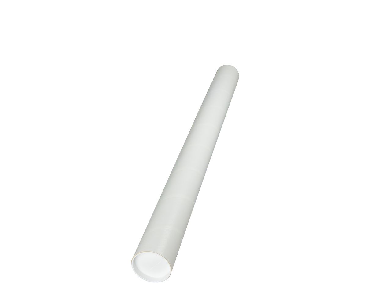 3 x 36 White Mailing Tubes with Caps