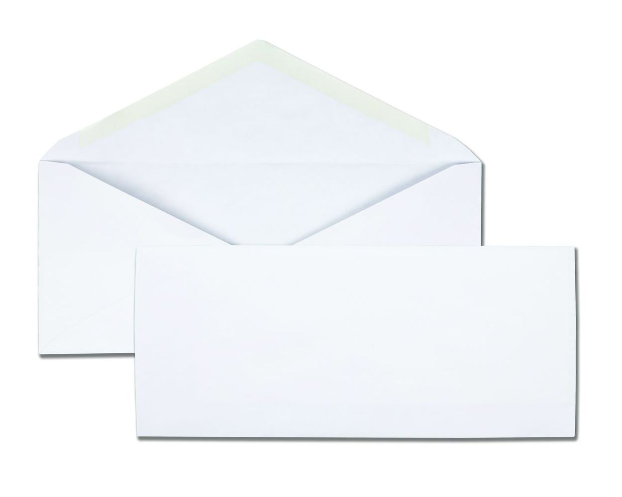 10 V Flap Business Envelopes Gummed Flap Great for High Speed Inserting Equipment White Wove 500 per Box