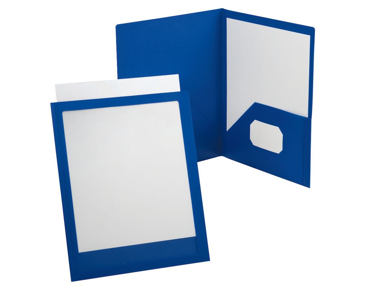 Pack of 2 , Total 50ct Oxford Twin-Pocket Portfolio Light Blue Letter 25ct 
