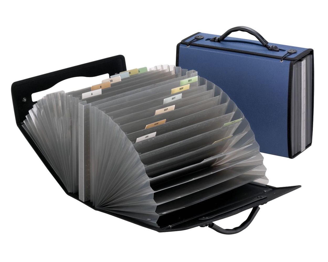 Wholesale Poly Expanding Files & Wallets: Discounts on 26 Pocket Carry Cases, Letter size, Navy PFX01131