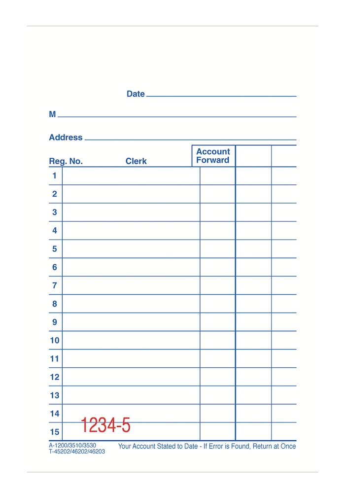 Sales Order Book (ADA 1200)